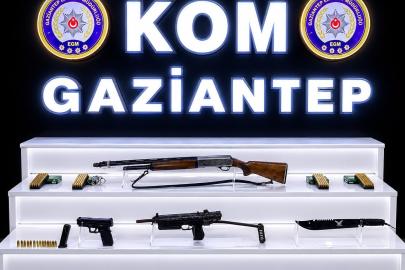 Gaziantep’te silah kaçakçılarına yönelik operasyonda 3 silah ele geçirildi