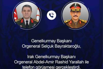 Genelkurmay Başkanı Orgeneral Bayraktaroğlu, Iraklı mevkidaşı ile görüştü