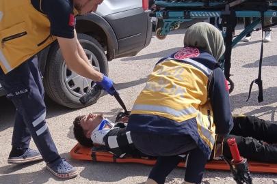 Gölbaşı’nda iki otomobil çarpıştı: 1 yaralı