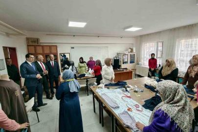 Hisarcık Kaymakamı Atam’dan halk eğitimi kurslarına ziyaret