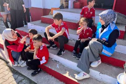 İlkokul öğrencilerine yeni spor alanı oluşturuldu