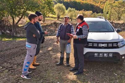 İscehisar’da üreticilere yönelik saha çalışmaları sürüyor