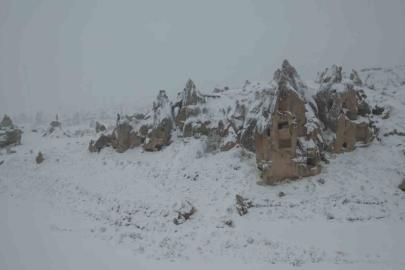Kapadokya’da düşen kaya parçasının önceki görüntüsü