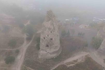 Kapadokya’ya ‘sis’ çöktü, ortaya kartpostallık görüntüler çıktı