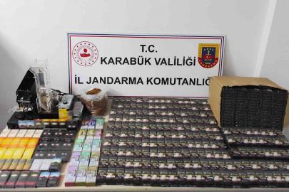 Karabük’te kaçak tütün ve sigara operasyonu