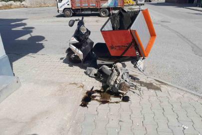 Karapınar’da otomobil ve motosiklet çarpıştı: 1 yaralı