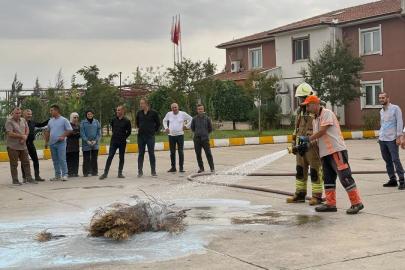 Karayolları personeline "yangın ve tahliye" tatbikatı eğitimi