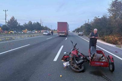 Kastamonu’da otomobil ile üç sepetli motosiklet çarpıştı: 1 yaralı