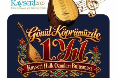 Kayseri Halk Ozanları Kültür Evi’nde ‘Gönül Köprüsünde 1. Yıl’ buluşması