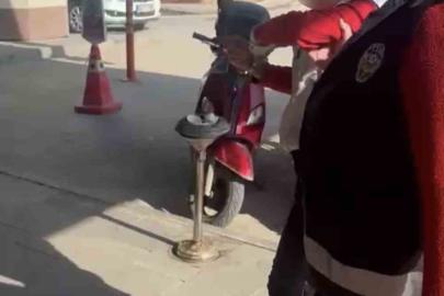 Kediye taşla vuran kadın yakalandı