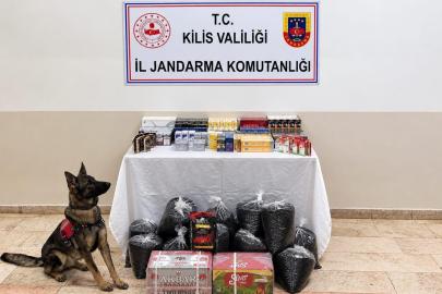 Kilis’te 750 paket kaçak sigara ve 60 kilo kaçak çay ele geçirildi