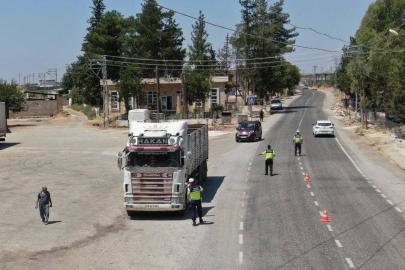 Kilis’te dron destekli trafik denetimi
