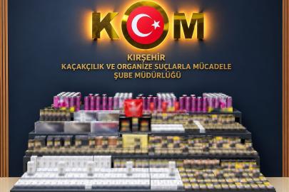 Kırşehir’de kaçak sigara ve ürün ele geçirildi