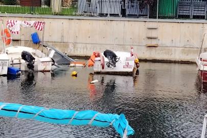 Kocaeli’de fırtına balıkçı teknelerinde hasara yol açtı