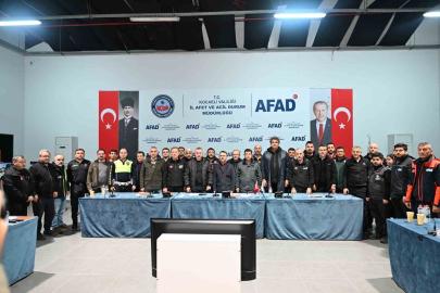 Kocaeli’de sağanak sonrası kriz merkezinde değerlendirme toplantısı