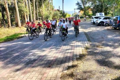 Köyceğiz’de pedallar Cumhuriyet için çevrildi