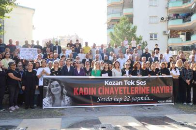 Kozan’da kadınlar, katledilen Sevda için tek ses oldu