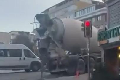 Küçükçekmece’de yola beton sürücüye 109 bin 662 TL idari para cezası