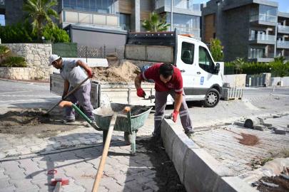 Kuşadası’nda 12 bin metrekarelik yol çalışması tamamlandı