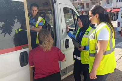 Manavgat’ta okul servislerine sıkı denetim