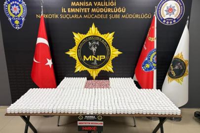 Manisa’da 57 bin uyuşturucu hap ele geçirildi