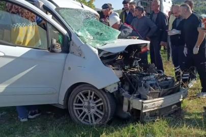 Mardin’de hafif ticari araç ile minibüs çarpıştı: 4 yaralı