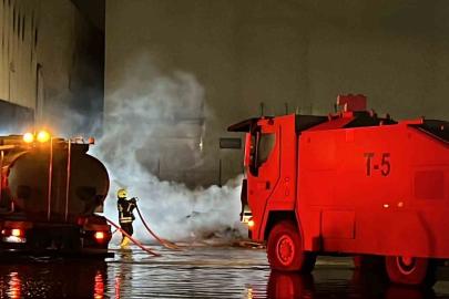 Mersin’de antrepoda çıkan yangın kontrol altına alındı