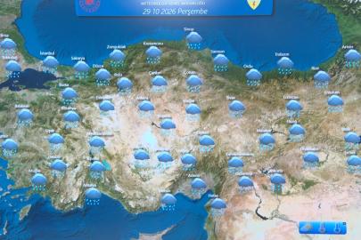 Meteoroloji uyardı: "Kuvvetli yağışa karşı dikkatli olalım"