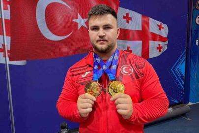 Milli halterci Selahattin Altın’dan Avrupa Şampiyonası’nda 2 altın madalya