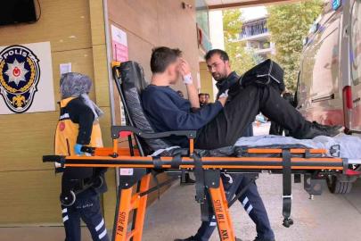 Motosikletini tamir ederken parmağı koptu
