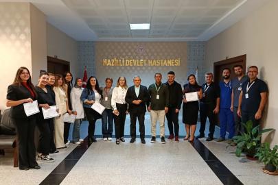 Nazilli’de acil bakım hemşireleri sertifikalarını aldı