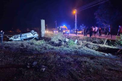 Osmaniye’de otomobil şarampole uçup takla attı: 3 yaralı