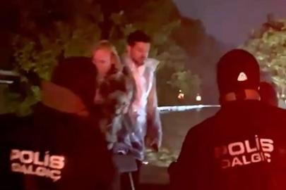 Sağanak yağış nedeniyle mahsur kalan Murat Boz ve vatandaşları dalgıç polisler kurtardı