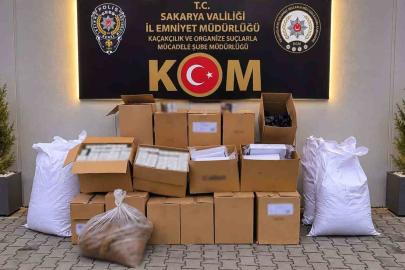 Sakarya’da binlerce makaron ele geçirildi: 2 gözaltı