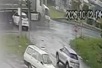 Samsun’da 5 kişinin yaralandığı kazanın güvenlik kamerası görüntüsü ortaya çıktı