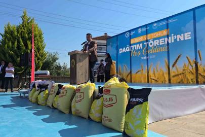 Samsun’da  bin 757 üreticiye tohum ve gübre desteği