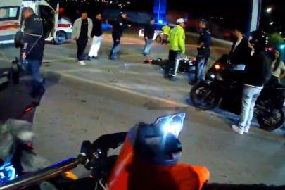 Samsun’da motosiklet devrildi, sürücü yaralandı