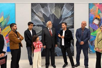SANKO sanat galerisinde "Sonsuzluk Ağları" temalı resim sergisi
