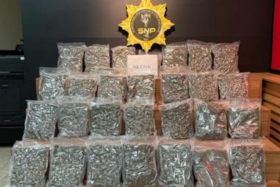 Şanlıurfa’da yolcu otobüsünde 16 kilo 400 gram skunk ele geçirildi