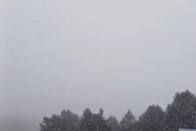 Sarıkamış’ta yağmur zirvede kara dönüştü