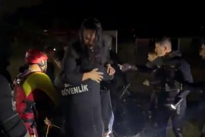 Sarıyer’de selde mahsur kalan oyuncu Demet Özdemir kurtarıldı
