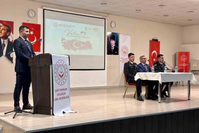 Şehit babası ve gaziler liselilerle bir araya geldi