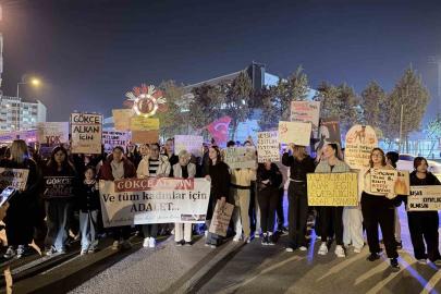 Sevgilisi tarafından öldürülen Gökçe için yürüyüş düzenlendi