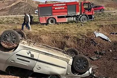 Siirt’te otomobil takla attı, aynı aileden 5 yaralı