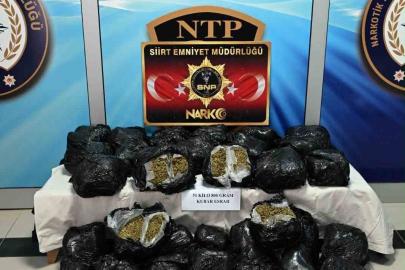 Siirt’te uyuşturucu operasyonu: 51 kilo 800 gram esrar ele geçirildi