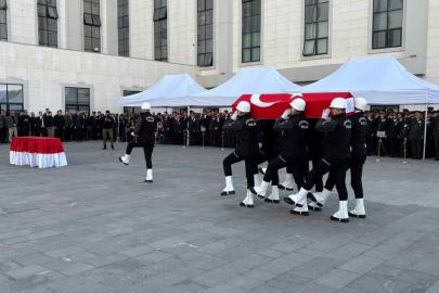 Silahlı saldırıda şehit olan polis için Ankara Emniyet Müdürlüğünde resmi cenaze töreni düzenlendi