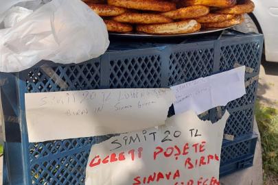 Simit tezgahına not bırakıp KPSS’ye girdi