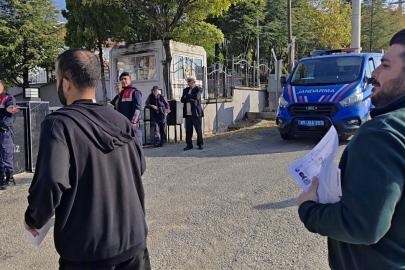 Sınava 1 dakika kala jandarma imdada yetişti