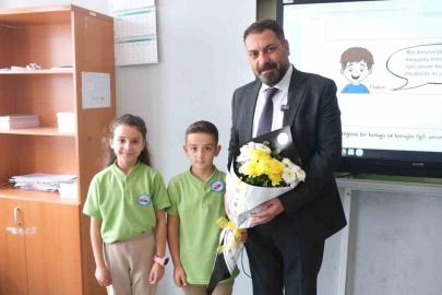 Sınıf başkanı seçim vaadini tuttu: Başkan Ekinci 3-D sınıfıyla buluştu