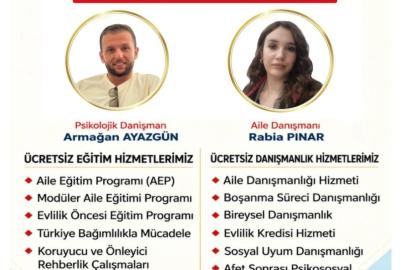 Sinop’ta ailelere ücretsiz danışmanlık hizmeti